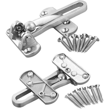 2Pack Security Door Lock Steel Window Guard Lock Entry Door Without Chain Lock Latch For Window Door V1188-MS-227-0930