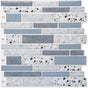 10 Pieces, Adhesive Wall Tiles, Vinyl Kitchen Backsplash, Marble Wall Stickers, Blue, 30X30Cm V1188-MS-227-0937