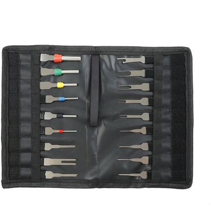 Terminal Extractor - 18 pcs Terminal Removal Tool Kit - High Hardness - No Rust - No Deformation - Car V1188-MS-227-0940