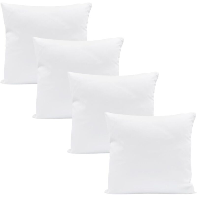 Microfiber Quilted Pillow 40X40 Cm - Sleeping Bed Pillow White Pillow White Filling Pillow - 4 pcs Set V1188-MS-227-0950