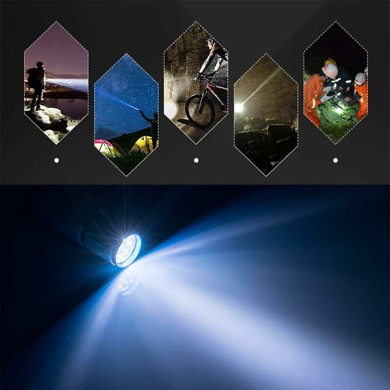 4 pcs Mini Flashlight, LED Torch, Kids Flashlight With Fluorescent Handle For Camping Reading Walking Hiking V1188-MS-227-0957