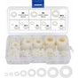 Nylon Washer Plastic Spacer M2.5 M3 M4 M5 M6 M8 M10 Flat Washer ROund 520 pcs V1188-MS-227-0962