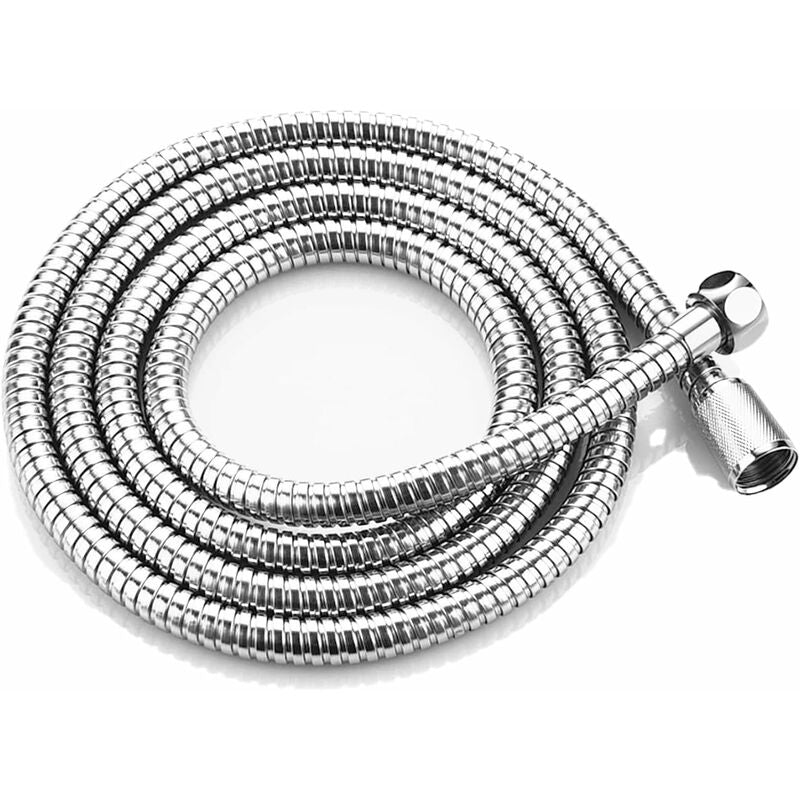 Shower Hose, 2M Stainless Steel Shower Hose, Universal Shower Hose, Universal Threaded Connector (G1/2 Inch) V1188-MS-227-0963