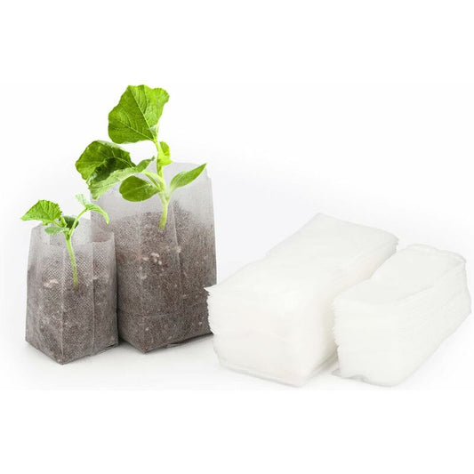 200 pcs Biodegradable Non-Woven Fabric Plant Grow Bags Seedling Grow Bags (14 X 16Cm + 10 X 12Cm) V1188-MS-227-0971
