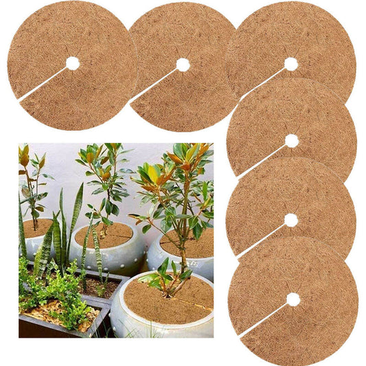 Pieces Mulching Disc, Winter Protection For Potted Plants, Plant Protection Mat, Biodegradable Coconut Mat V1188-MS-227-0972