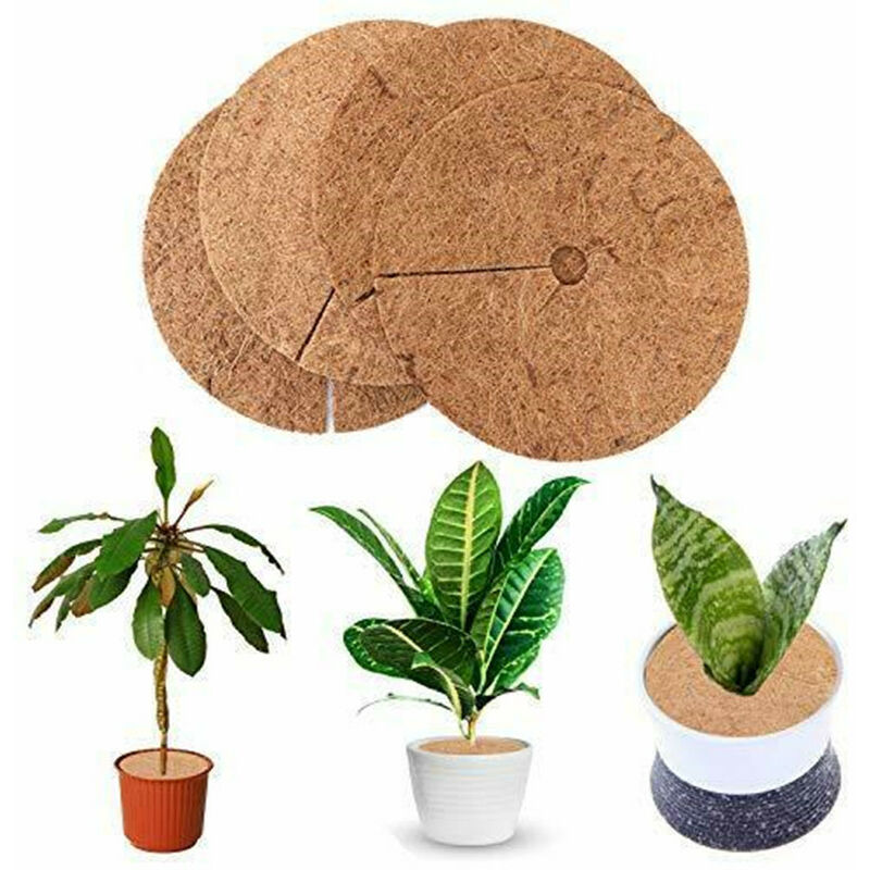 Pieces Mulching Disc, Winter Protection For Potted Plants, Plant Protection Mat, Biodegradable Coconut Mat V1188-MS-227-0972