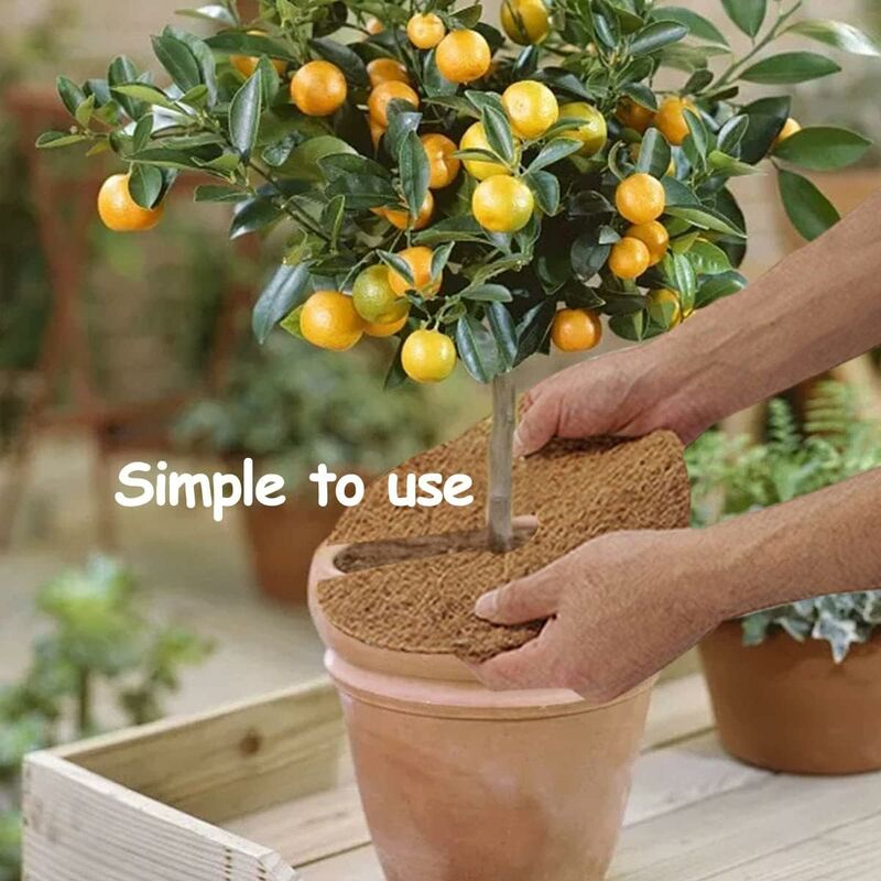 Pieces Mulching Disc, Winter Protection For Potted Plants, Plant Protection Mat, Biodegradable Coconut Mat V1188-MS-227-0972