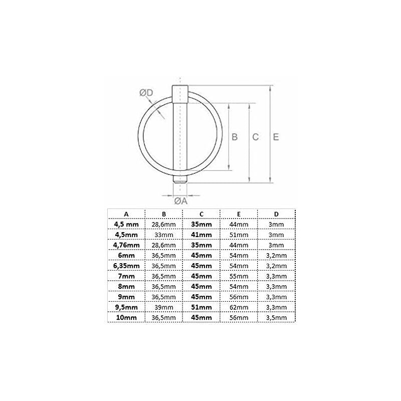 Pins 6Mm X 45Mm Pins 6.0Mm [10 Pieces] Electrogalvanized V1188-MS-227-0978