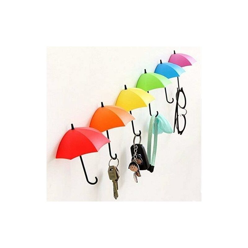 Pieces Self Adhesive Wall Key Holder Clothes Hook Rack Umbrella Stand Decorative Accessories Home Decor V1188-MS-227-0989