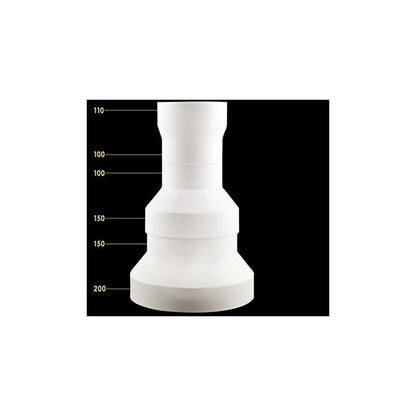 Duct Adapter, Exhaust Fan Duct Reducer Adapter For Ventilation Duct (200Mm To 150Mm) V1188-MS-227-0992