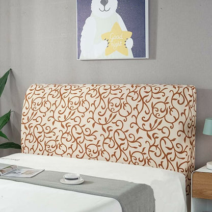 Headboard Cover Painted Pattern Dust Cover Headboard Protector Stretch Cover For Bedroom Upholstered V1188-MS-227-1001