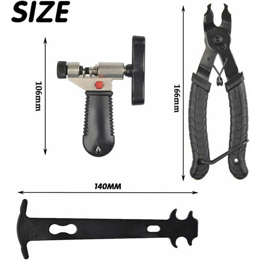 9 In 1 Bicycle Repair Tool, Bike Chain Tool Professional Bike Chain Repair Tool Kit Bicycle Link Pliers V1188-MS-227-1003