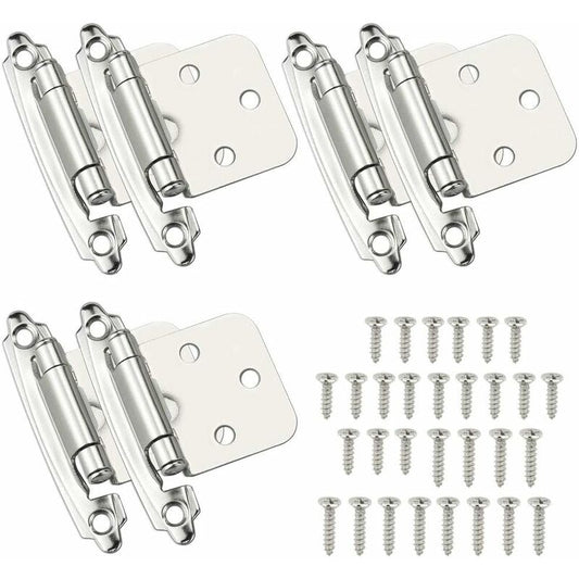 6 pcs Door Hinge Self Closing Hinge Cold ROlled Steel Material Spring Hinge With DAmper For Door Closet Shoe V1188-MS-227-1004