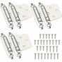 6 pcs Door Hinge Self Closing Hinge Cold ROlled Steel Material Spring Hinge With DAmper For Door Closet Shoe V1188-MS-227-1004