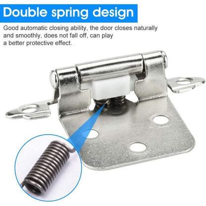 6 pcs Door Hinge Self Closing Hinge Cold ROlled Steel Material Spring Hinge With DAmper For Door Closet Shoe V1188-MS-227-1004