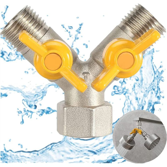 1/2" Switch Valve, Y-Shaped Three-Way Valve With Shut-Off Valve, Shower Head, Shower Arm, Washing Machine V1188-MS-227-1007