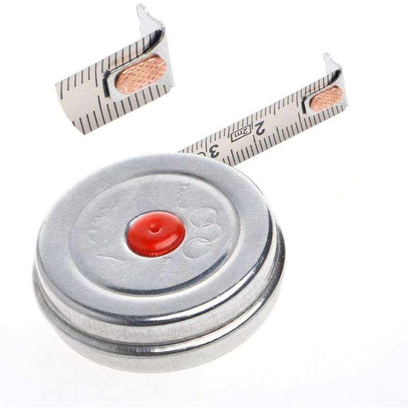2M Mini Metric Stainless Steel Retractable Tape Measure For Office, Premium Quality Metric V1188-MS-227-1012