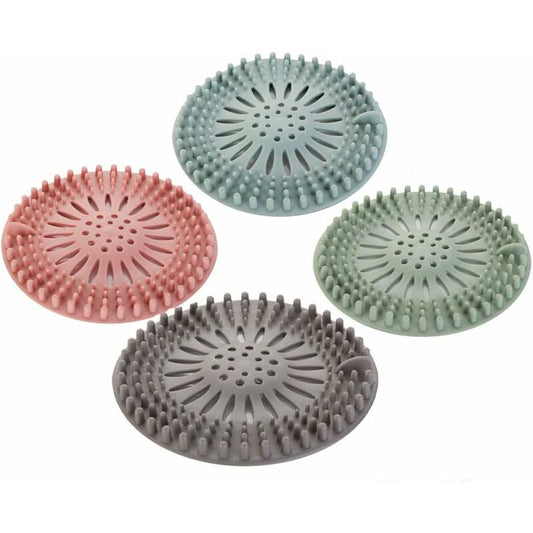 4 pcs Silicone Hair Filter, Universal Drain Protector Device, Can Be Used In Bathroom, Bathtub, Kitchen, Hair V1188-MS-227-1022