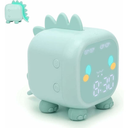 Cute Kids Alarm Clock, Multifunctional Adjustable Night Light Countdown Snooze Voice Control Rechargeable V1188-MS-227-1023