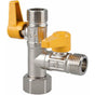 Brass Three Way Valve, Brass Three Way Shower Valve, Brass Three Way Valve, T Connection, Kitchen Or Bathroom V1188-MS-227-1026