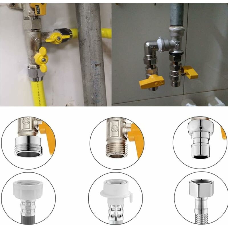 Brass Three Way Valve, Brass Three Way Shower Valve, Brass Three Way Valve, T Connection, Kitchen Or Bathroom V1188-MS-227-1026
