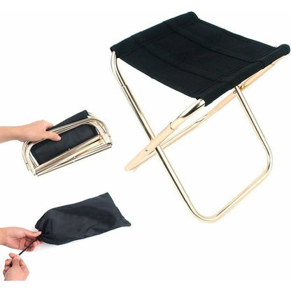Folding Camping Stool, Mini Portable Folding Stool Portable Folding Chair For Camping, Fishing, Travel V1188-MS-227-1027