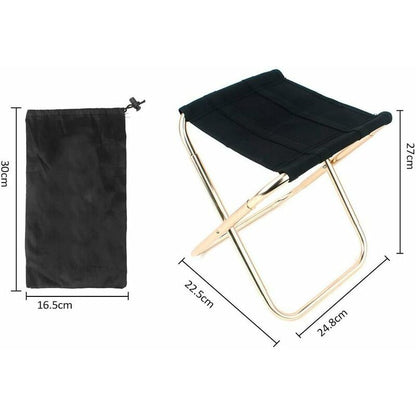 Folding Camping Stool, Mini Portable Folding Stool Portable Folding Chair For Camping, Fishing, Travel V1188-MS-227-1027