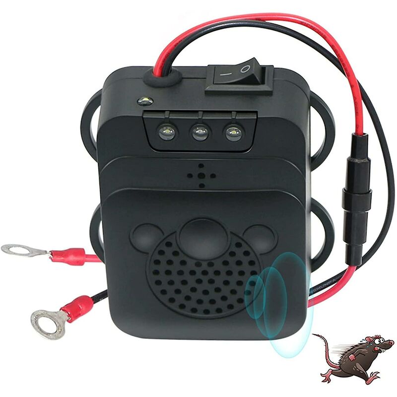Ultrasonic Car Repellent With LED Strobe, Garage For Car ROdents Mice Pests Home Garage Attic Camping V1188-MS-227-1029