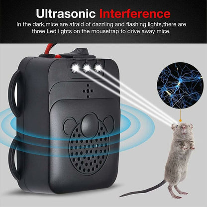 Ultrasonic Car Repellent With LED Strobe, Garage For Car ROdents Mice Pests Home Garage Attic Camping V1188-MS-227-1029