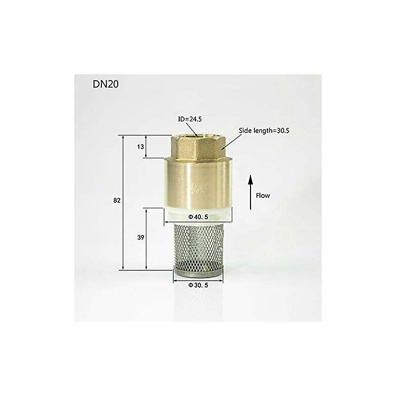 Check Valve 1/2 3/4 1-1/4 1-1/2 2-1/2 3 Inch - Non-Return Valve Pump Check Valve (3/4 Inch) V1188-MS-227-1036