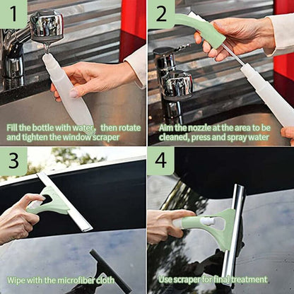 Green Car Window Cleaning Squeegee For Interior And Exterior V1188-MS-227-1041