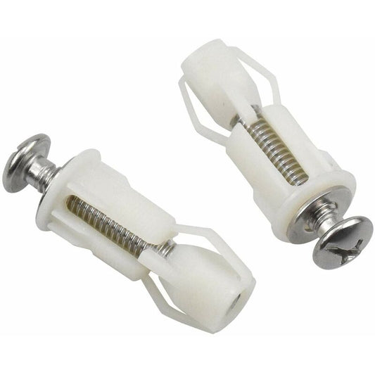 2 pcs Toilet Lid Expansion Screw Toilet Seat Fixing Screw Toilet Seat Fixing Set Toilet Lid Replacement Parts V1188-MS-227-1050