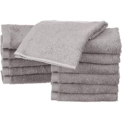 12 pcs Set Small Cotton Napkins, Grey V1188-MS-227-1053