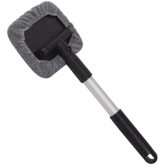 Windshield Cleaning Brush, Car Window Wash Brush With Extendable Handle Microfiber Pad 180 Degree ROtation V1188-MS-227-1054