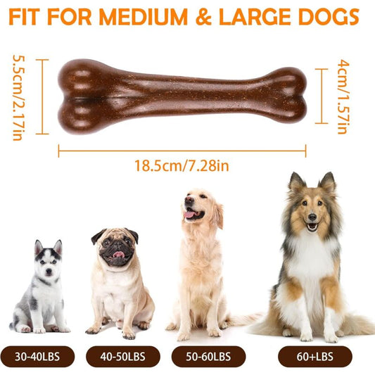 Indestructible Dog Toys, Dog Chew Bones, Light Beef And Bacon Flavor Dog Toys For Large Medium Dogs Dental V1188-MS-227-1072