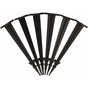 Pack Of 100 Ground Stakes For Fixing Weed Control Fabric Or Mole Control Netting Black V1188-MS-227-1076