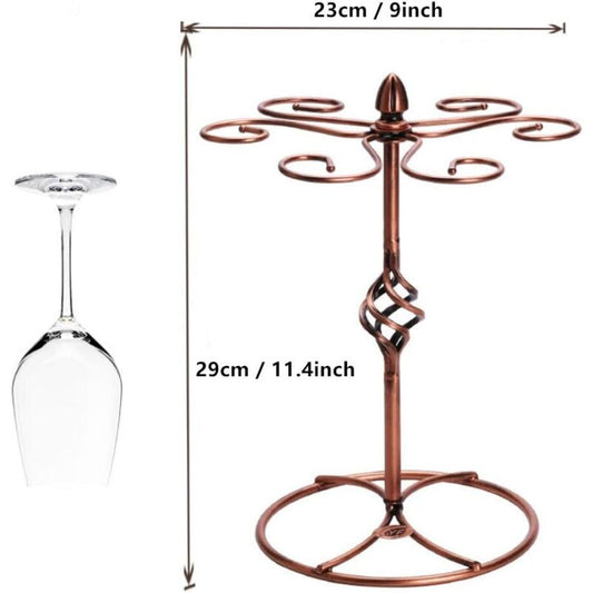 1Pc Wine Glass Rack, Stemware Holder With Wine Glass Drying Racks Holds 6 Wine Glasses(Wine Glasses Not V1188-MS-227-1079