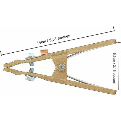 Welding Ground Clamp, 260A Heavy Duty Brass Jaw, Welding Earth Clamp For Welder Welding Station V1188-MS-227-1082
