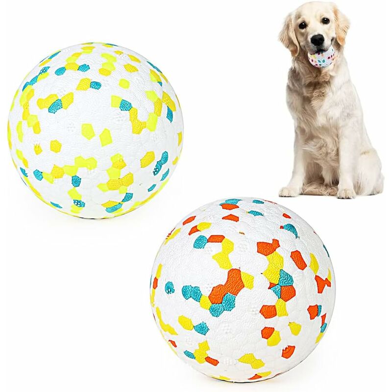 Interactive Dog Toys Training Balls Pet Balls E-Tpu Exercise Play Ball For Medium Large Dogs - 2 Balls 3 Inch V1188-MS-227-1083