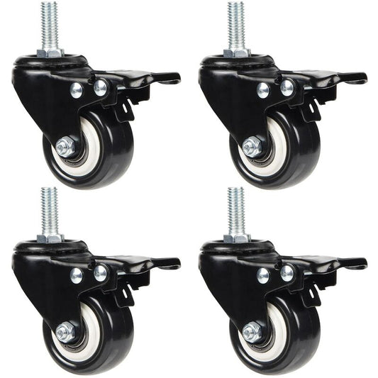 4 Swivel Casters 50Mm Furniture Transport Casters, 40Kg Load Capacity Each, M10 Screws V1188-MS-227-1084