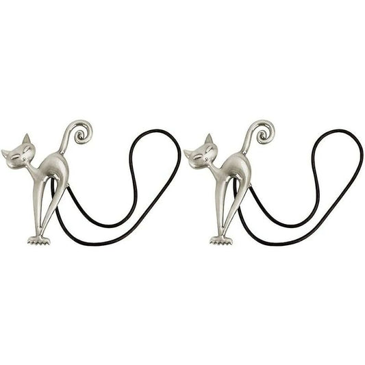 2 pcs Magnetic Curtain Tiebacks Magnetic Curtain Buckle Beautiful Cat Pattern Curtain Clip Curtain V1188-MS-227-1097