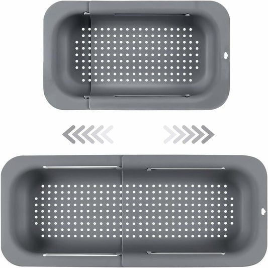 Expandable Sink Strainer - Food Grade Pp Material - Effective Drainage Holes - Quick Drying Rack For Dishes - V1188-MS-227-1098
