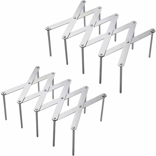 2 pcs Stainless Steel Lid Rack, Kitchen Utensil Organizer, Adjustable Design Lid Holder For Storing Pots, V1188-MS-227-1104