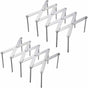 2 pcs Stainless Steel Lid Rack, Kitchen Utensil Organizer, Adjustable Design Lid Holder For Storing Pots, V1188-MS-227-1104