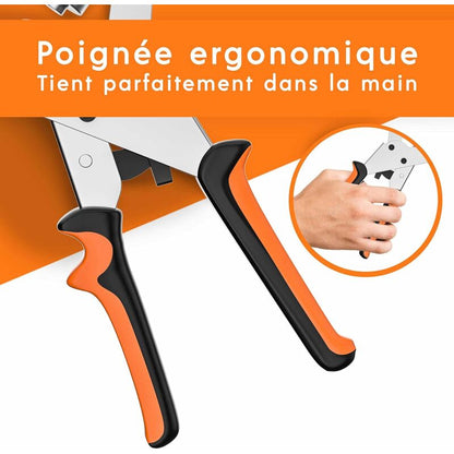 Professional Eyelet Punch Pliers - Minimal Effort - Punch Pliers With 100 Eyelets (Inner 10 Mm) V1188-MS-227-1105