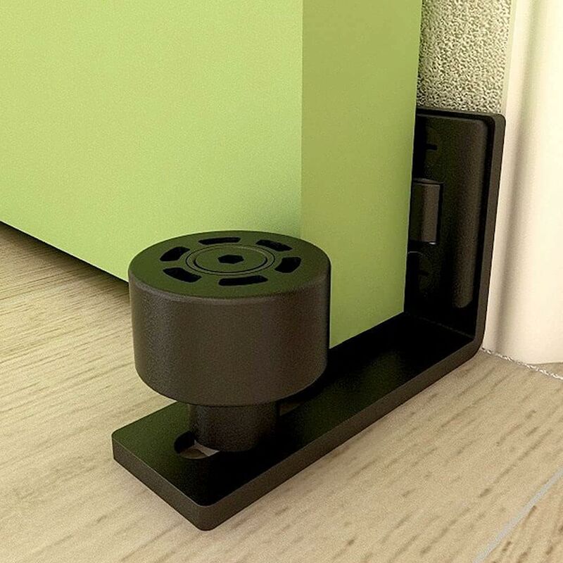 1 Pair Adjustable Floor Guide For Sliding Gate, Sliding Door Rail, 2 Doors (No Groove On Door, No Floor V1188-MS-227-1108
