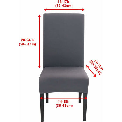 Stretch Chair Covers 6 pcs Set Dining ROom Chair Covers Universal Washable Modern Chair Covers For Dining V1188-MS-227-1109