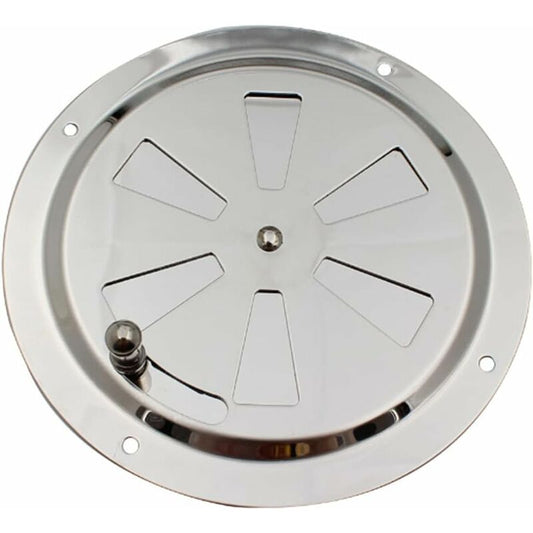 ROund Ventilation Grille, Adjustable Air Vent Stainless Steel Air Vent Air Inlet And Exhaust 125Mm V1188-MS-227-1114