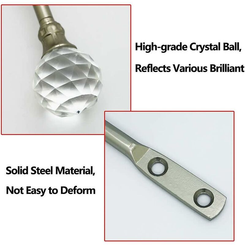 Curtain Tiebacks Wall Hooks U Metal Curtain Tiebacks, Metallic Curtain 2 Pack (Silver) V1188-MS-227-1115