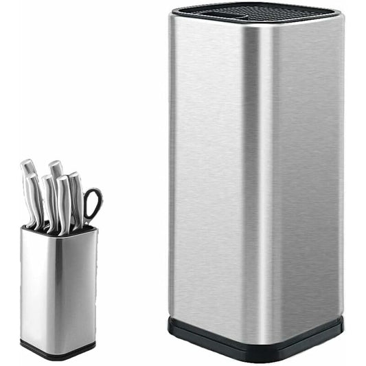 Knife Block, Stainless Steel Knife Holder, Kitchen Knife Holder, Square Knife Holder, For Knives And Scissors V1188-MS-227-1116